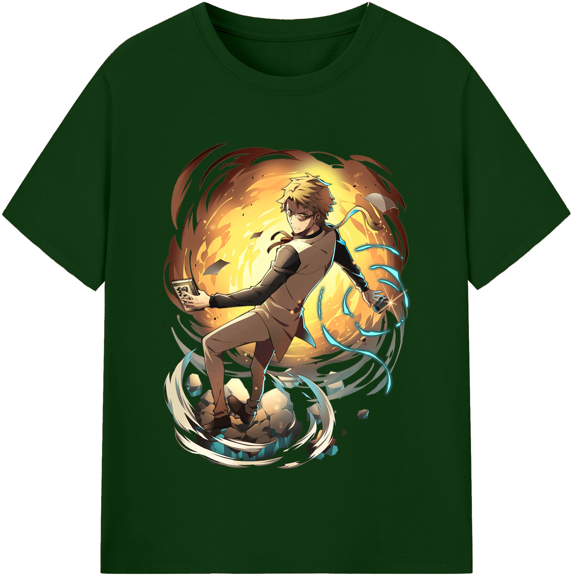 （画像用） 文豪ストレイドッグス Bungo Stray Dogs 綿100％半袖Tシャツ（フロントプリント）